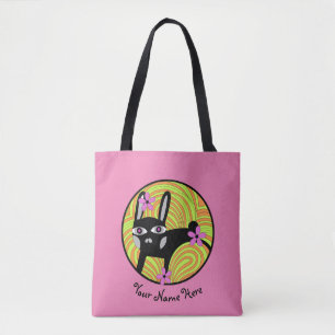 Bolso De Tela Conejo negro personalizado