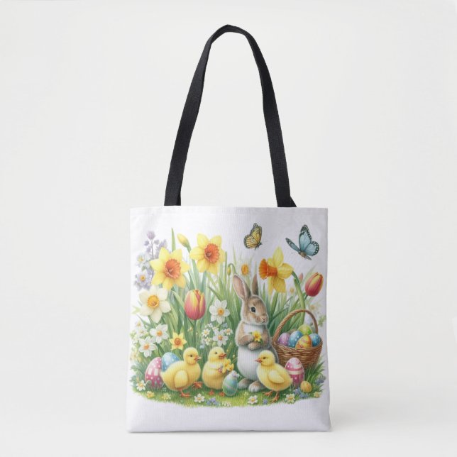 Bolso De Tela Conejo/pollo de primavera clásico/ventilado (Anverso)