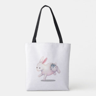 Bolso De Tela Conejo zodiaco chino con Rótulo de astrología