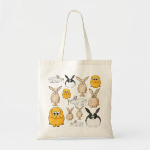 Bolso De Tela Conejos