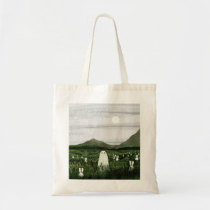 Bolso De Tela Conejos blancos