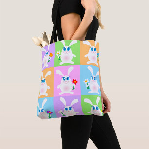 Bolso De Tela Conejos cortos
