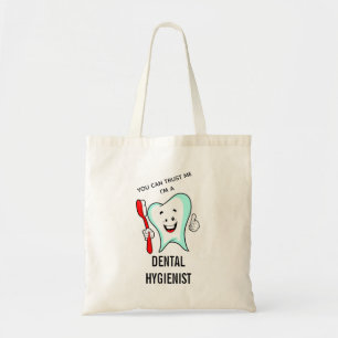 Bolso De Tela Confía en mí, soy una cuta higiénica dental
