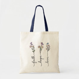 Bolso De Tela Confía en que amar la cita de Wildflower