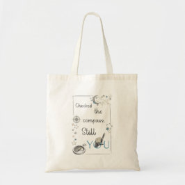 Bolso De Tela Confía en tu brújula interior. Afirmación de autoc