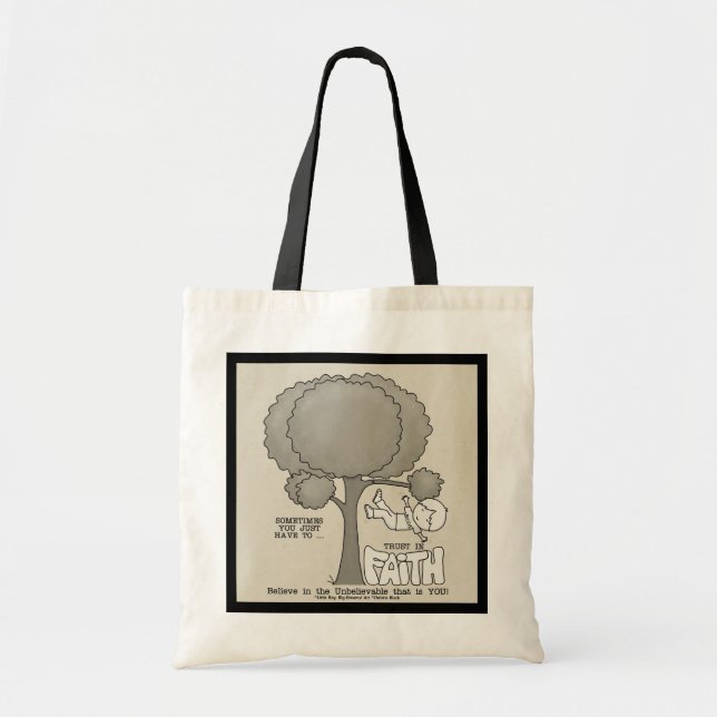 Bolso De Tela Confiar en la Fe (Frente)