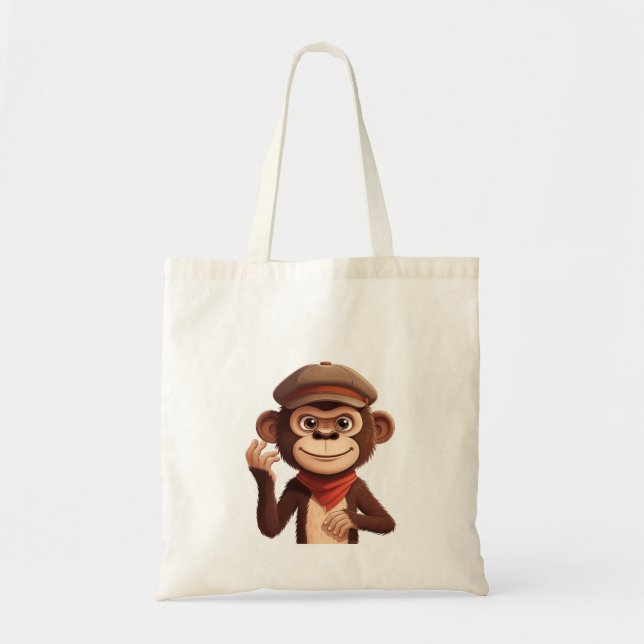 Bolso De Tela Confident Monkey  Tote Bag (Frente)