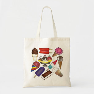 Bolso De Tela Congelados Tratamientos Helados Crema Popsicle Sun