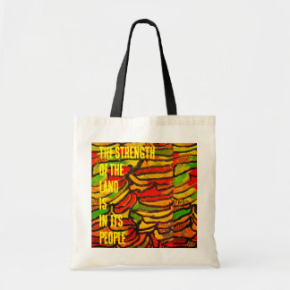 Bolso De Tela Congo print la fuerza de la tierra