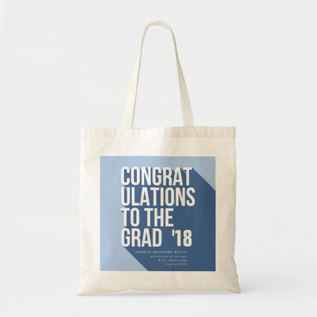 BOLSO DE TELA CONGRAMAS LARGOS DE SOMBRA AL GRADO (Frente)