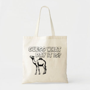 Bolso De Tela ¿Conjetura qué día es? Camello del día de chep