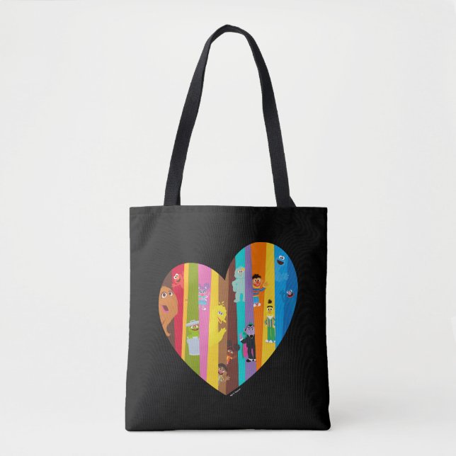 Bolso De Tela Conjuntar el corazón (Anverso)