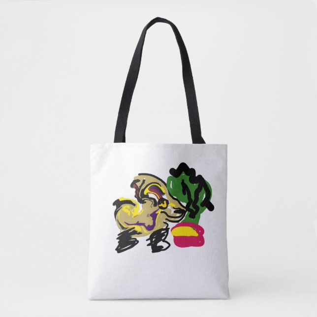Bolso De Tela conjunto Chihuahua (Anverso)