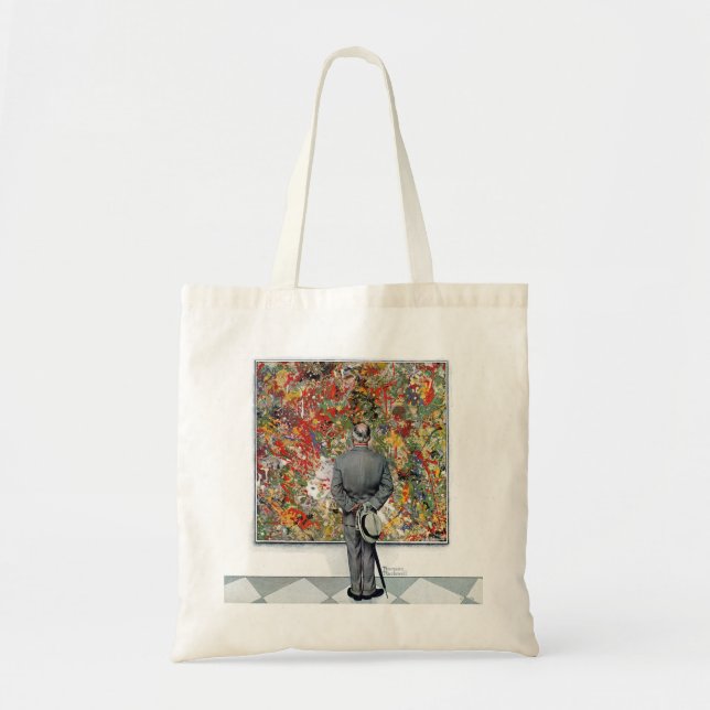 Bolso De Tela Connoseur de arte por Norman Rockwell (Frente)