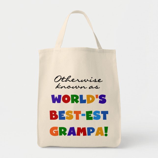 Bolso De Tela Conocidas como las mejores camisetas Grampa (Frente)