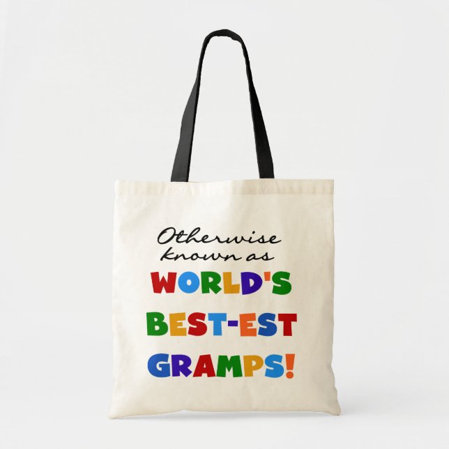 Bolso De Tela Conocidos como los mejores Gramps (Frente)