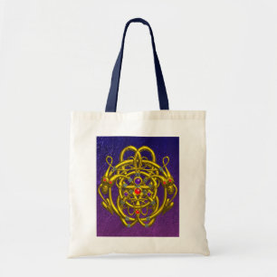 BOLSO DE TELA CONOCIMIENTOS CELÁTICOS DE ORO CON DOS DRAGONES