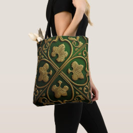 BOLSO DE TELA CONOCIMIENTOS CELTICOS VERDES Y ORÍGENES IRLANDESE