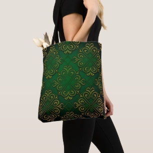 BOLSO DE TELA CONOCIMIENTOS CELTICOS VERDES Y ORÍGENES IRLANDESE