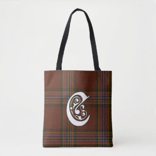 Bolso De Tela Conroy Clan Tartan Monograma