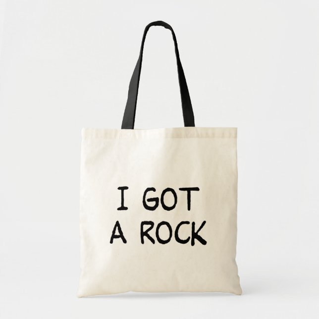 Bolso De Tela Conseguí un totebag de la roca (Frente)