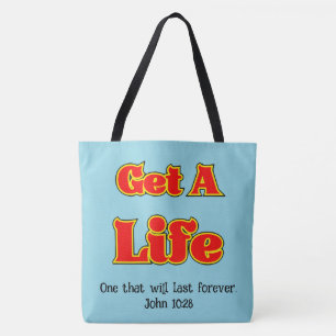 Bolso De Tela CONSEGUIR UNA VIDA - John 10:28