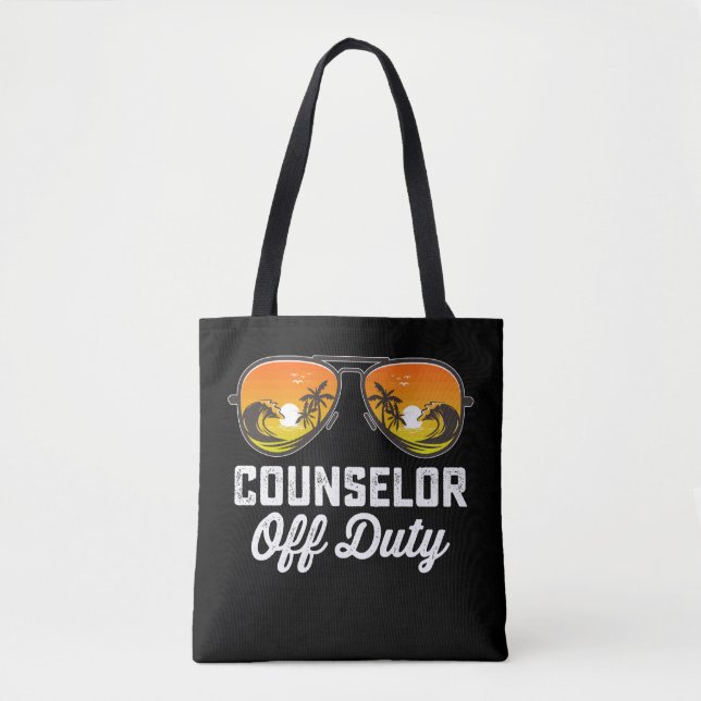 Bolso De Tela Consejero Del Servicio Gafas De Sol El Día De La E (Anverso)