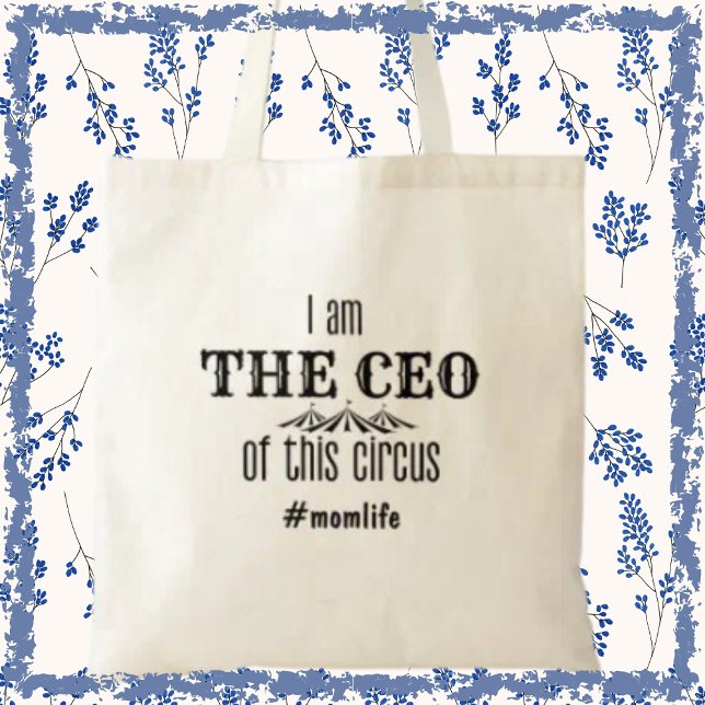 Bolso De Tela Consejero Delegado Mamá Graciosa Momlife Regalo mo ( It's not just a bag; it's a daily reminder of your incredible managerial skills! )