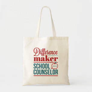 Bolso De Tela Consejero escolar responsable de la diferencia