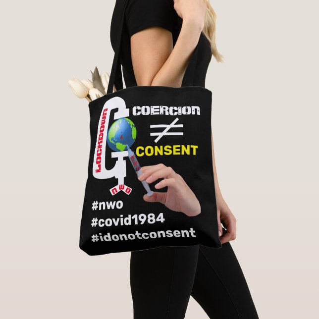 Bolso De Tela Consentimiento no Tote coercitivo (Detalle)