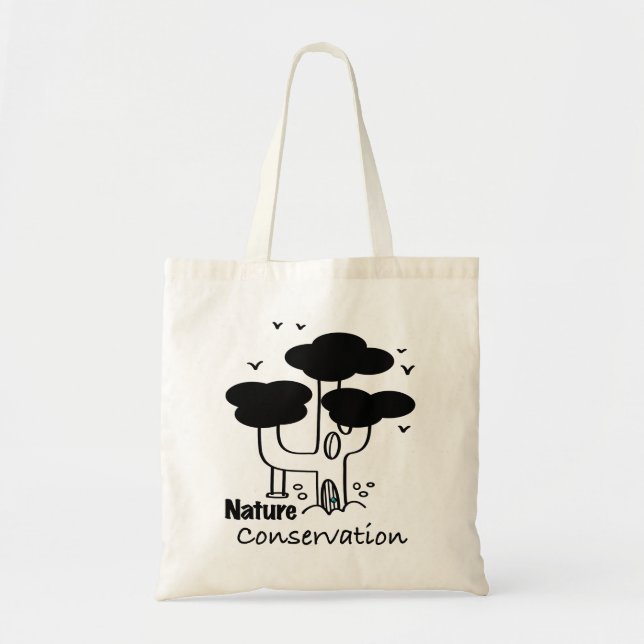 Bolso De Tela Conservación de la Naturaleza (Frente)