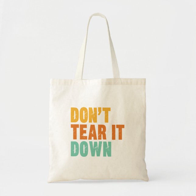 Bolso De Tela Conservación Histórica, Amante de Edificios Antigu (Frente)