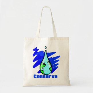 Bolso De Tela Conservar el agua de la Tierra gota