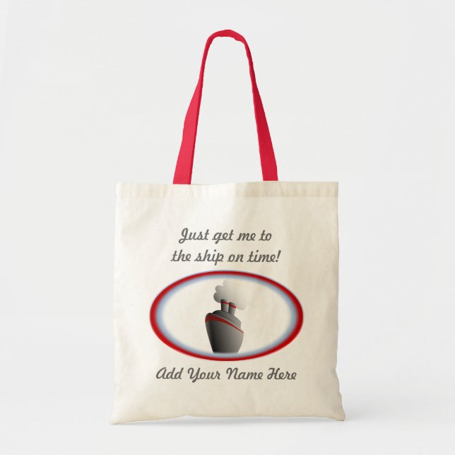 Bolso De Tela Consígame al personalizado de la nave 2 (Frente)