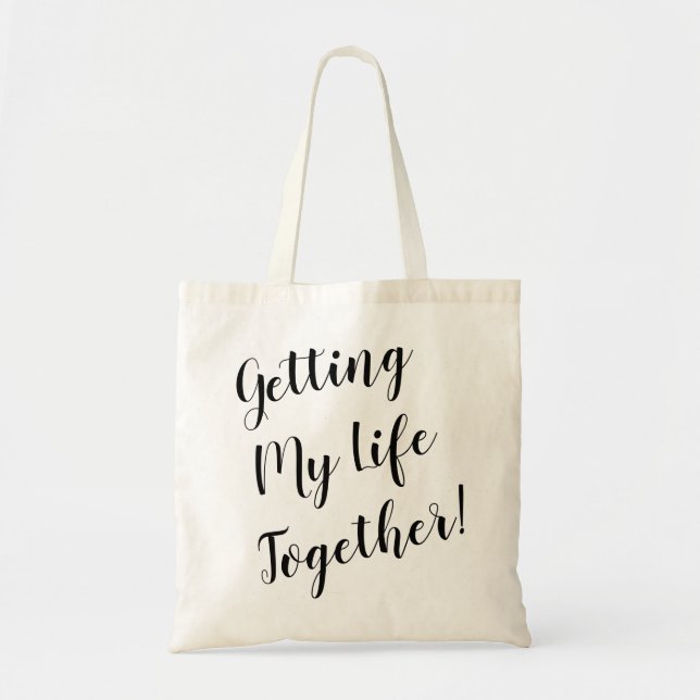 Bolso De Tela Consiguiendo mi vida juntos Tote (Frente)