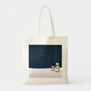 Bolso De Tela Constelación Cute Snowmen