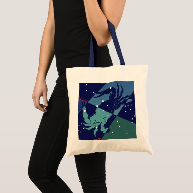 Bolso De Tela Constelación de cangrejo de cáncer Astrología zodi (Anverso (producto))