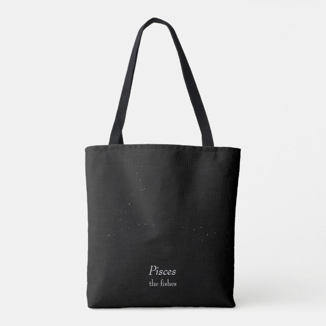 Bolso De Tela Constelación de Pisces (Reverso)