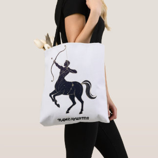 Bolso De Tela Constelación de Sagitario Arte de Línea – Zodíaco 