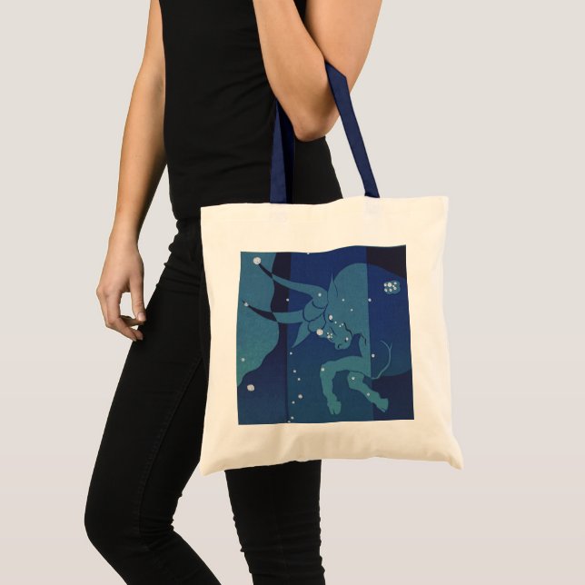 Bolso De Tela Constelación de toros Taurus Astrología zodiaca vi (Anverso (producto))
