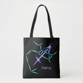 Bolso De Tela Constelación de Zodiac Sagittarius Tote Bag