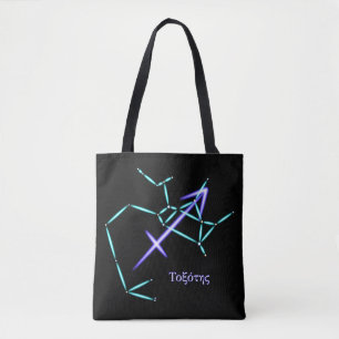 Bolso De Tela Constelación de Zodiac Sagittarius Tote Bag