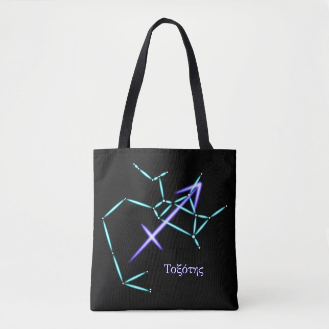 Bolso De Tela Constelación de Zodiac Sagittarius Tote Bag (Anverso)