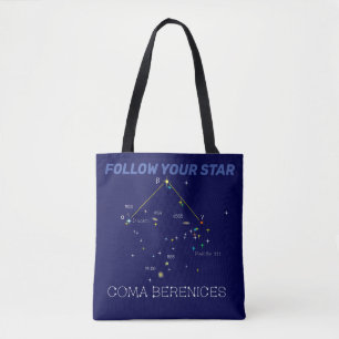 Bolso De Tela Constelación del hemisferio norte Coma Berenices