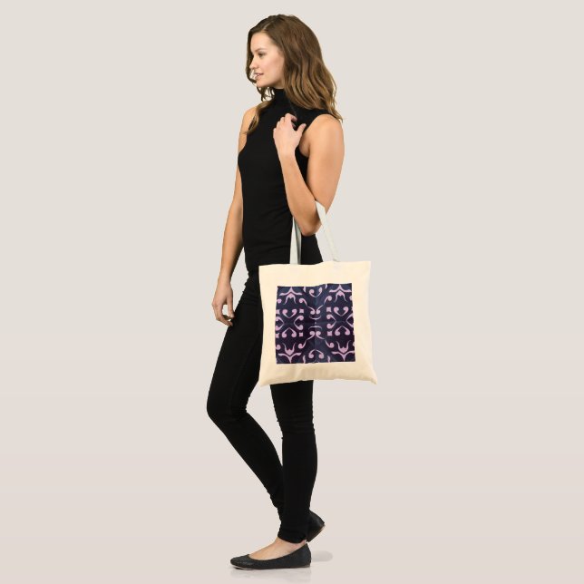 Bolso De Tela Constelación Primitiva Geométrica Abstracta  (Anverso (modelo))