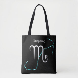 Bolso De Tela Constelación Zodiac Scorpio Tote Bag