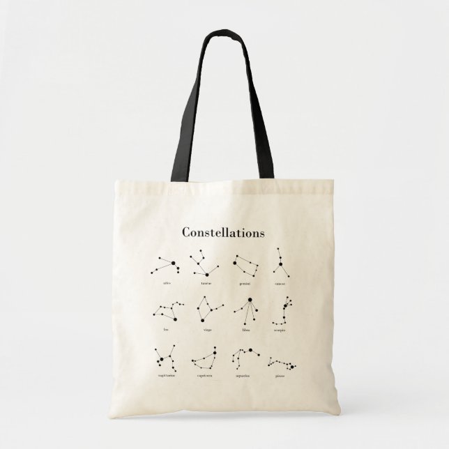 Bolso De Tela Constelaciones (Frente)