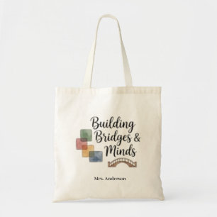 Bolso De Tela Construyendo puentes y mentes Inspirational person