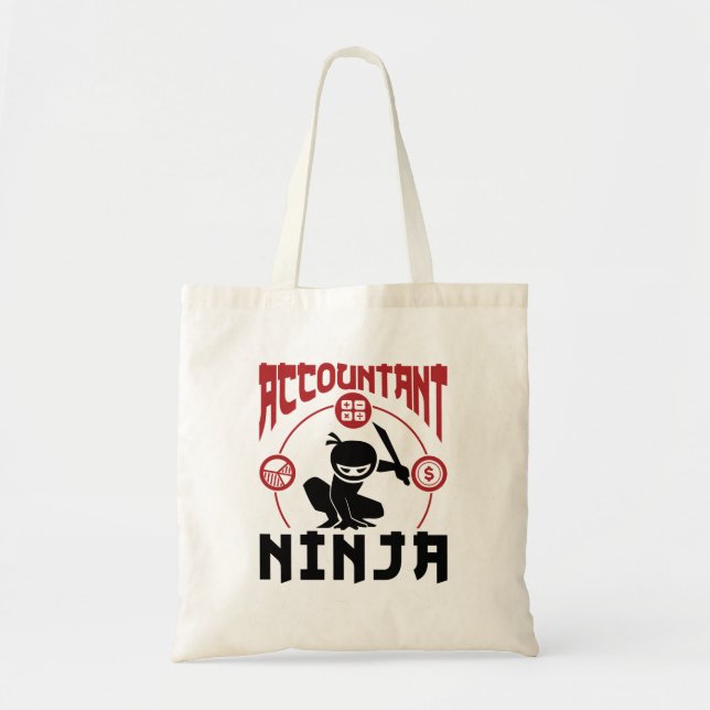 Bolso De Tela Contabilidad de Ninja CPA (Frente)