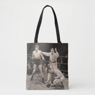Bolso De Tela Contador de árbitros sobre boxeador en ringboxing,